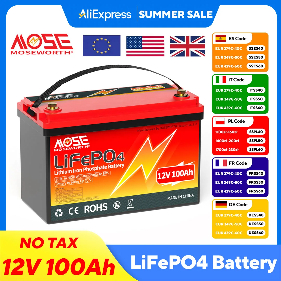 12V 100Ah Lifepo4 B… - image