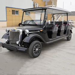 New Design antique Sightseeing Bus 7/8/9 Seater Golf Carts 4 Wheel antique self-propelled Car 5KW AC Motor Antique Classic Cars