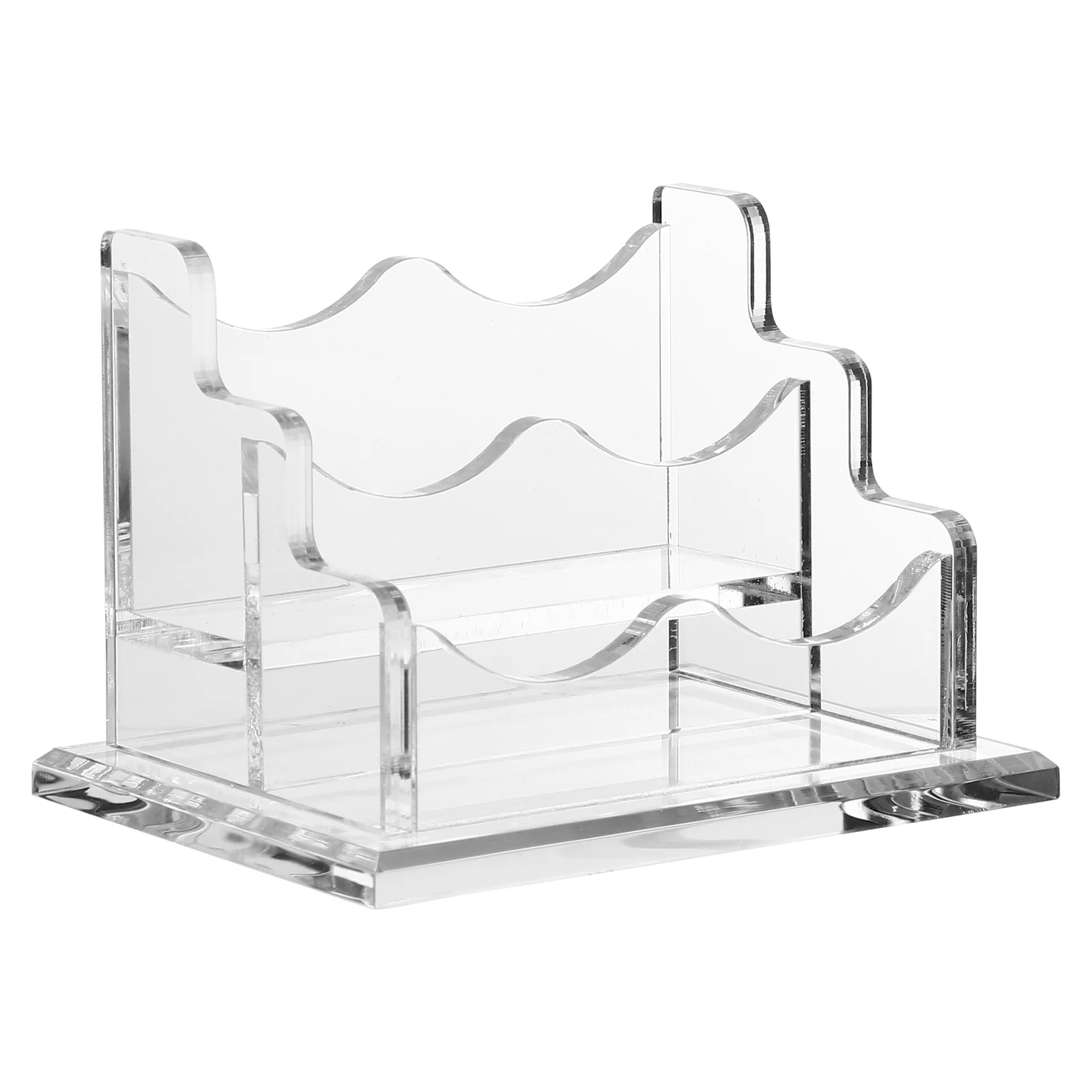 

Business Card Case Practical Desktop Cards Stand Office Display Sturdy Rack Organizer Supplies Acrylic