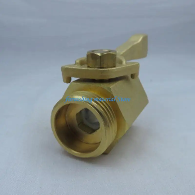 Y5GD Sturdy Brass Water Flows Control Valves 3/4Inch Garden Hose Connectors Daily Use