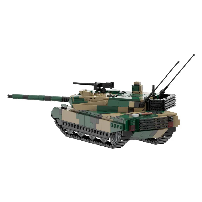 2024 New Building Blocks WW II Military Vehicle Weapon Type 10 Japanese MBT 1:35 Scale DIY Model Puzzle Education MOC Brick Toys