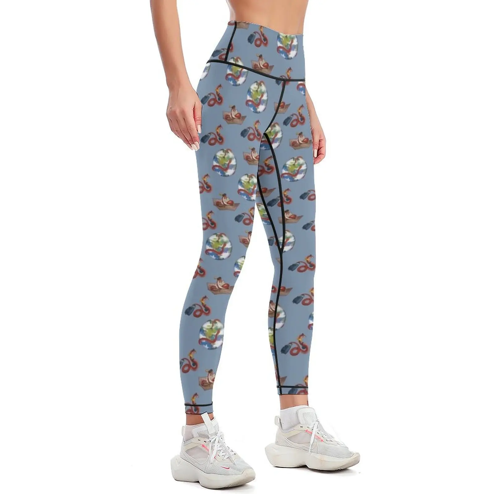 Magellan Tiled Legginsy Spodnie damskie Jogger Spodnie obcisłe damskie Legginsy damskie