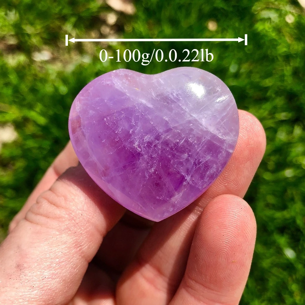 

Natural Amethyst Heart Decoration Valentine'S Day Birthday Gift for Festive Tableware Decoration An Ideal Holiday Gift Item