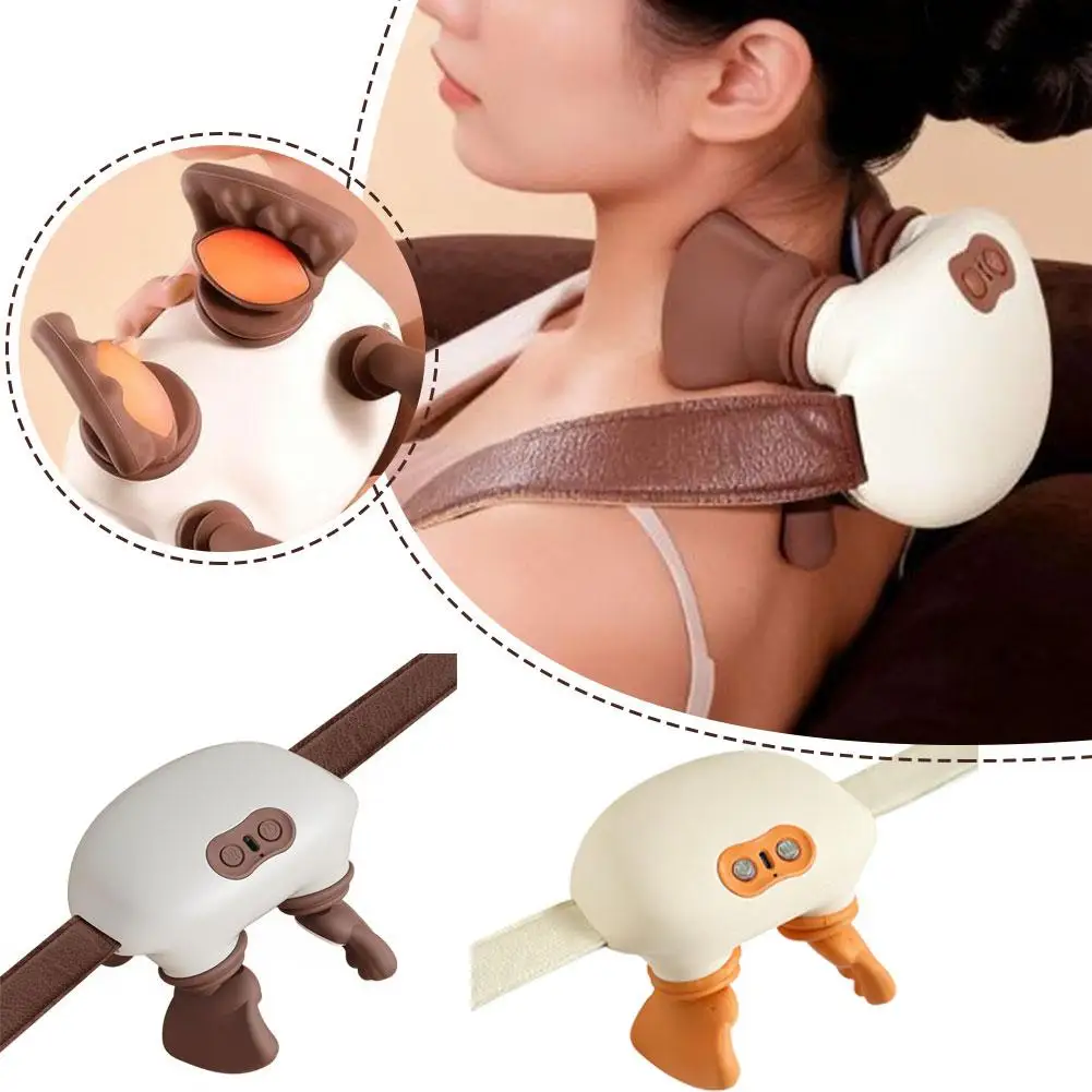 Mini Trapezium multifonctionnel Portable maison épaule cou pétrissage Massage chauffage châle vertèbres cervicales petit Massage