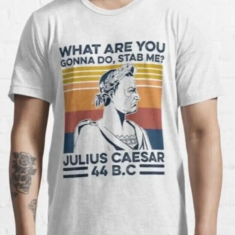 What Are You Gonna Do Stab Me Julius Caesar Roman Empire 100 Cotton T shirt