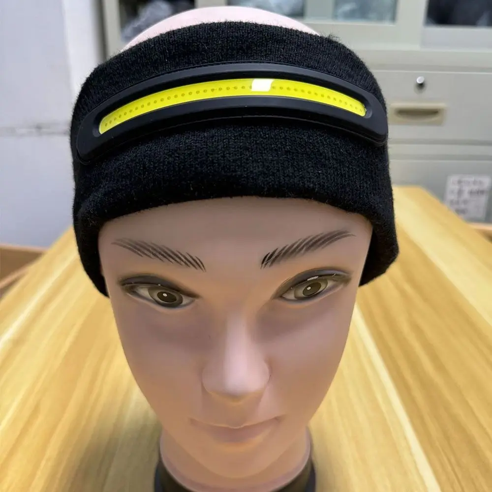 

Unisex USB LED Light Headband Cotton 3 Light Modes Sports Light Head Hat Elastic Breathable Luminous Running Hat Night Running