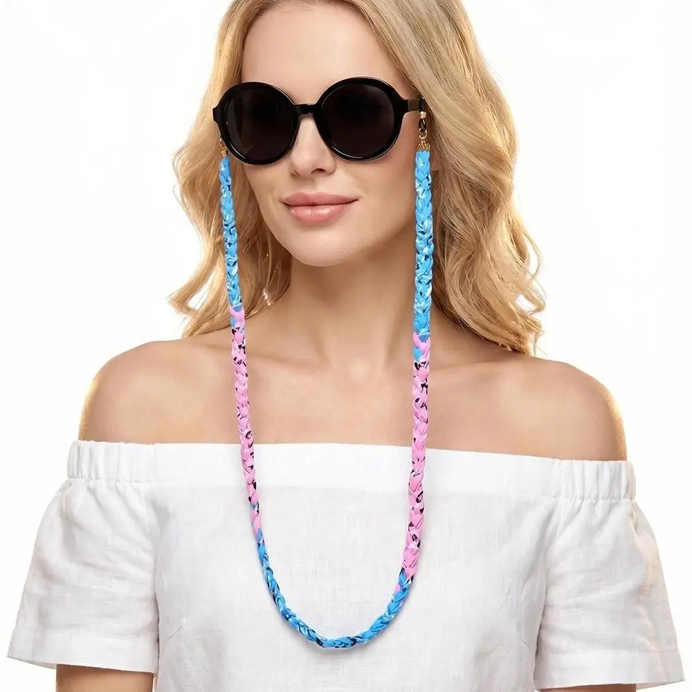 Bohemian Colorful Glasses Chain Non-slip Portable Glasses Holder Strap Multi-functional Anti-lost Eyeglass Lanyard Girls