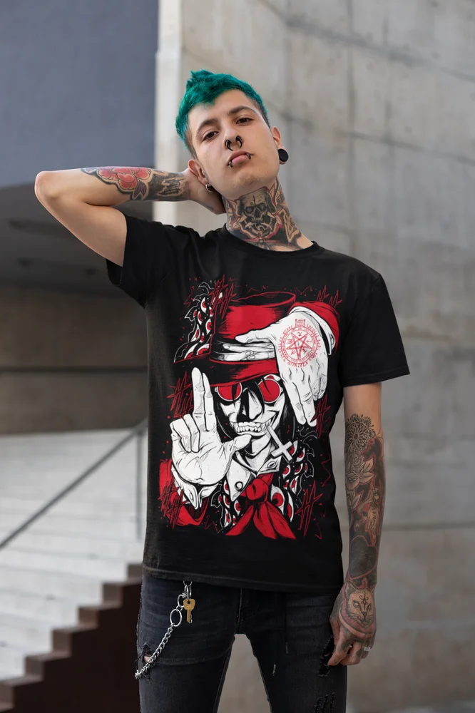 Ultimate Vampire new Unisex t-Shirt,Anime Hellsing Shirt,graphic tee All Size image 6