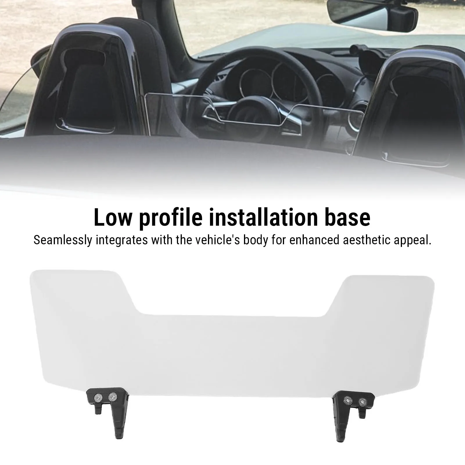 New Convertible Car Wind Deflector 4.5mm Acrylic Windscreen Replacement for Mazda MX-5 Miata ND Soft Top 2015-2025