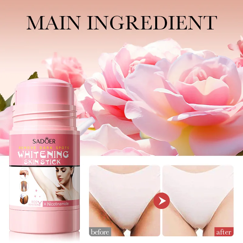 Niacinamide Whitening Cream Stick Remove Dark Spots Bleaching Private Parts Underarm Brighten Butt Knee Inner Thigh Body Care