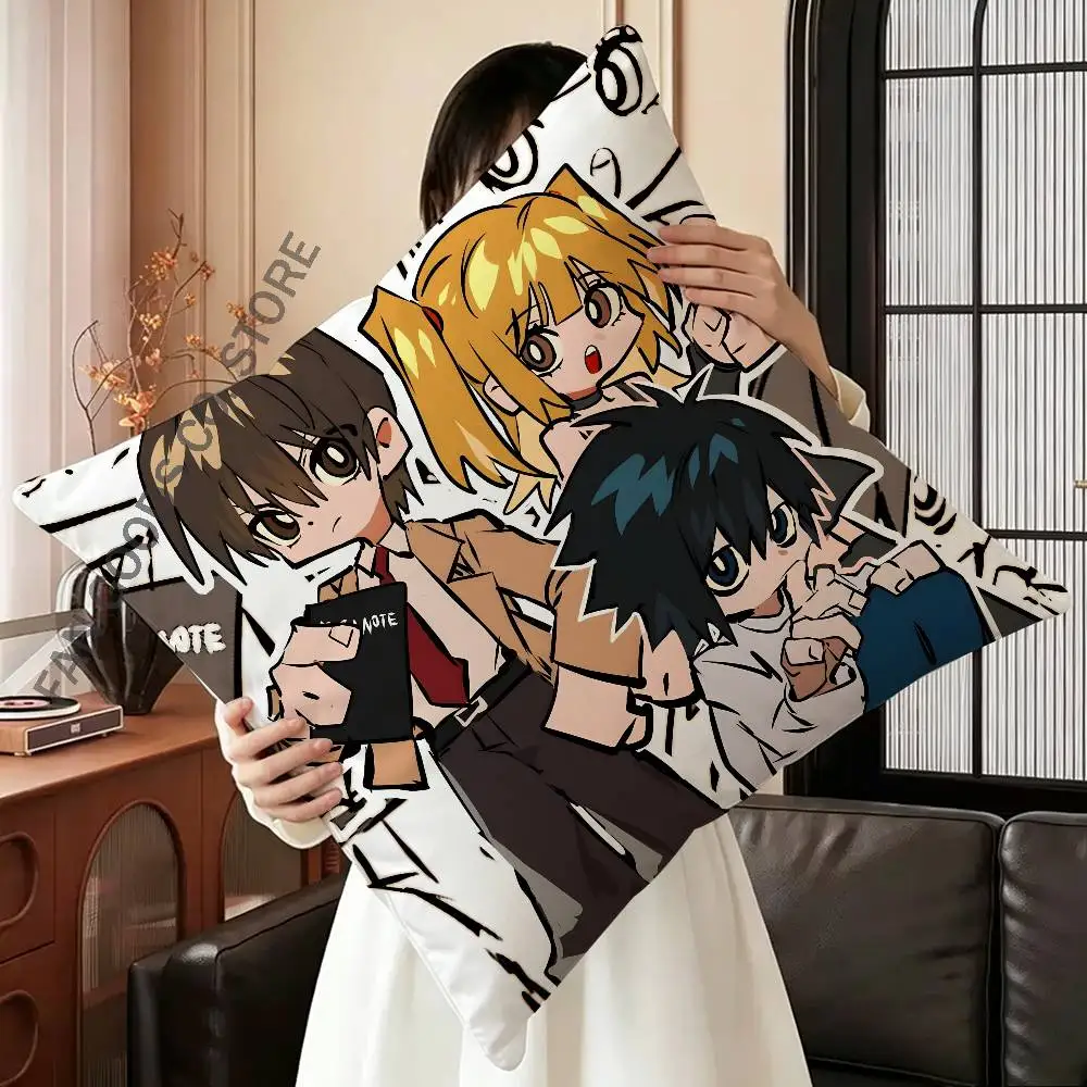 

Anime Death N-Notes Cushion For Bedroom Car Coffee Shop Room and Living Room Sofa Decorative Pillow Cover Case