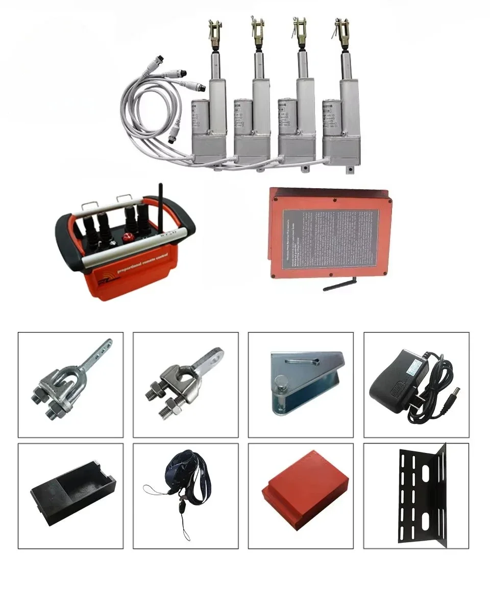 

24V Telescopic Motor Crane Wireless Remote Control Radio Cranes Lifts