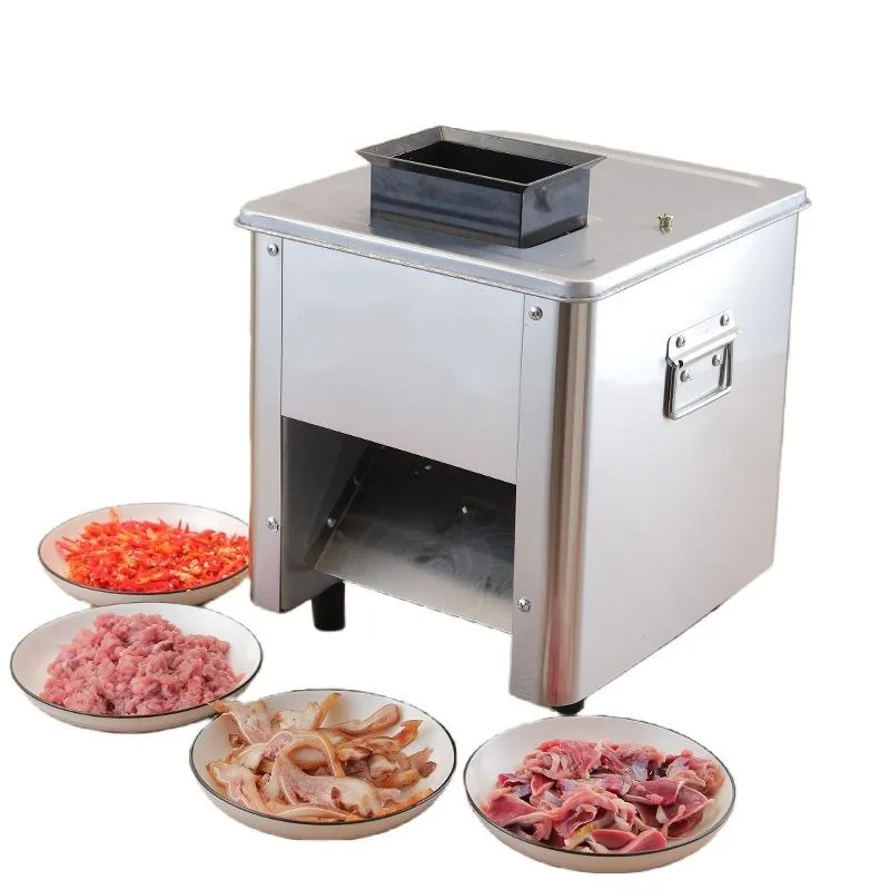 

Electric Meat Slicer Stainless Steel Blades Food Chopper Chipper Machine Meat Dice Cutting Machine