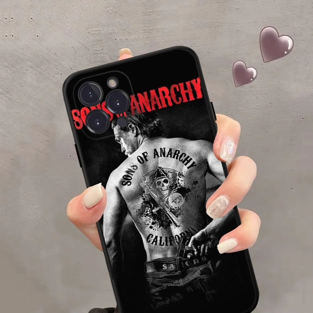 American TV Sons Of Anarchy Phone Case Silicone Soft For iphone 15 14 13 12 11 Pro Mini XS MAX 8 7 6 Plus X 2020 XR Shell