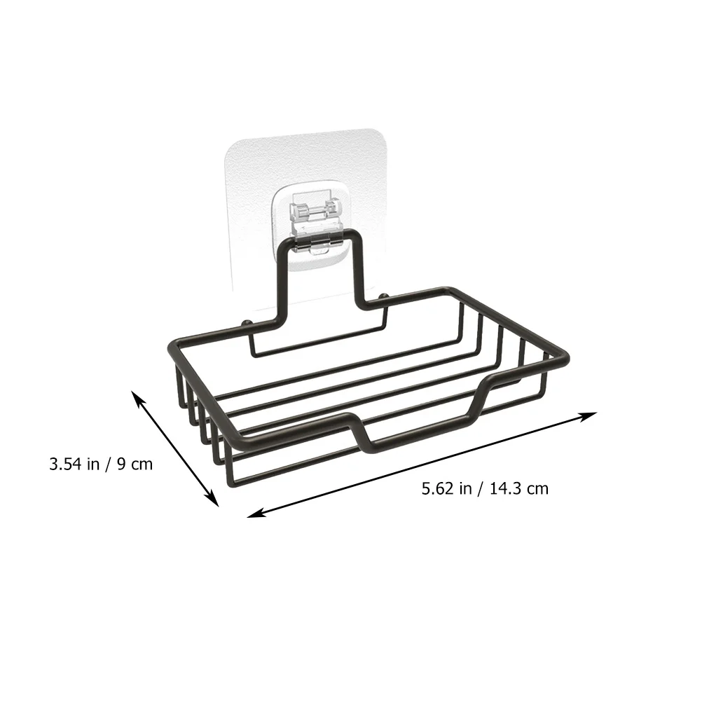 

Stainless Steel Adhesive Shelf No Drilling Bathroom Organizer Soap Sponge Storage Rack Shower Shelf Home Daily Use