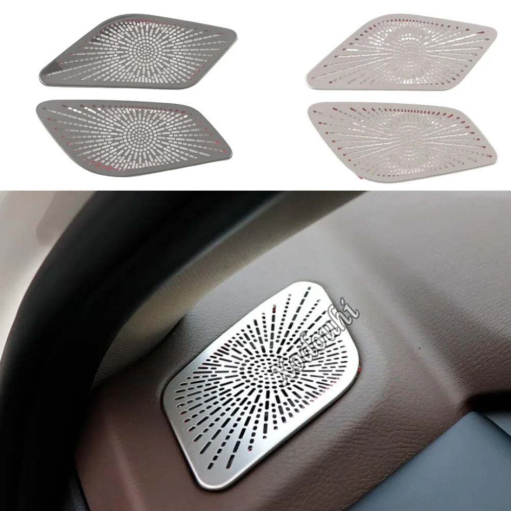 

Stainless Steel Car Front Tweeter Audio Speaker Cover Trim Frame Sticker Auto For Nissan X-trail Xtrail Rogue 2021 2022 2023