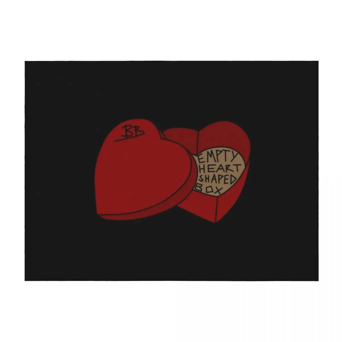 

Empty Heart Shaped Box -Benson Boone (red version) Throw Blanket manga Bed linens Sofa Quilt Bed covers Blankets