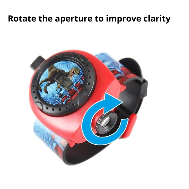 Cartoon Children Projection Watch 20 Pictures Dinosaur Toy Boys Girls Kindergarten Gifts Kids Watches Clock Student Prizes