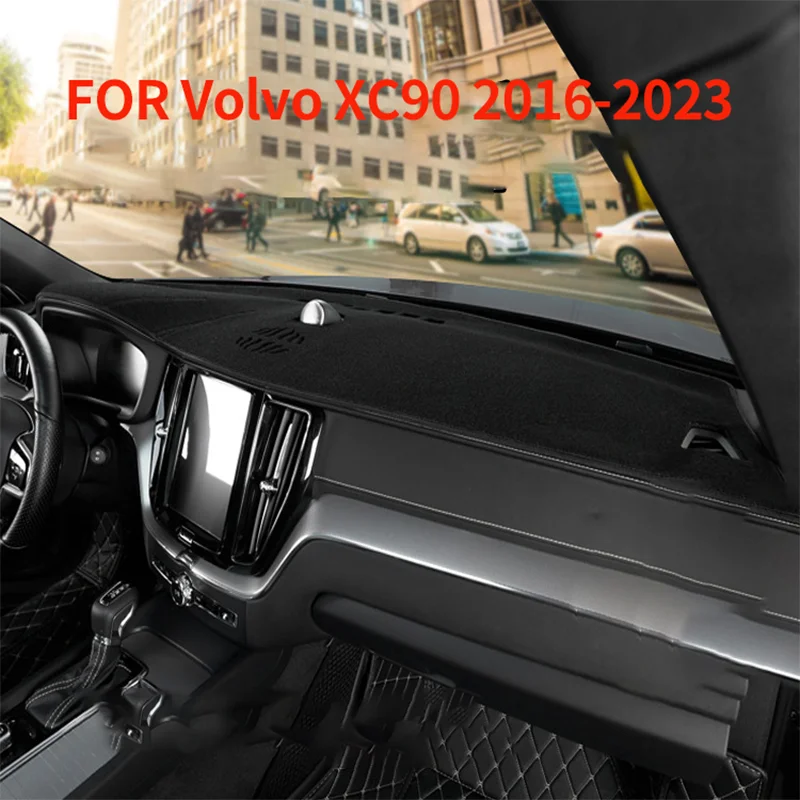 

for Volvo XC90 T6 R-Design MK2 2016~2023 2022 2021 2020 Car Dashboard Cover Dash MatPad Sunshade Cushion Nonslip Anti-UV Sun Rug