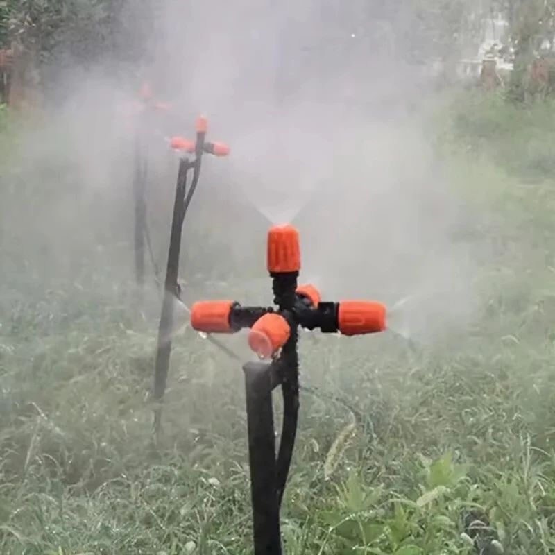 3 Pcs/Pack Five-Head Atomized Nozzle 4-Point-Nozzle Garden Irrigation Flower Watering Greenhouse Agricultural Dust Removal New