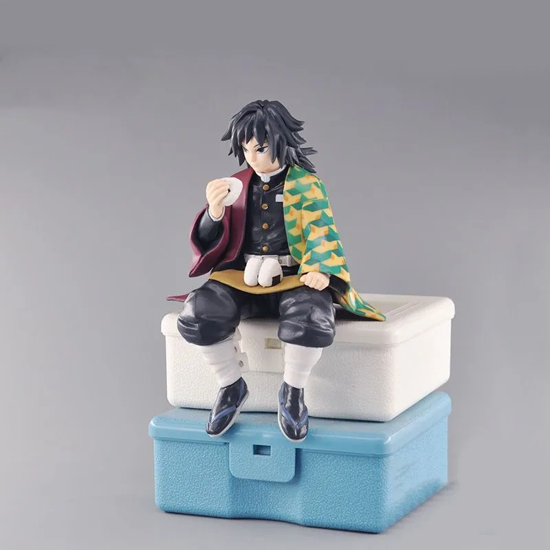 Uzui Tengen Tomioka Giyuu عمل الشكل شيطان القاتل موضة رائعة 15 سنتيمتر زخرفة عمل نموذج لجسم اللعب #2