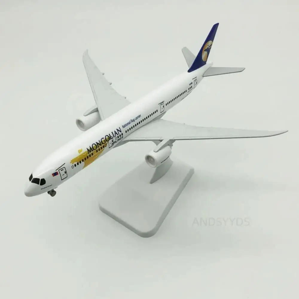 

1:400 Scale Model Plane 20cm B787 Mongolian Airways Metal Diecast Airplane Replica With Landing Gear Aviation Collection Display