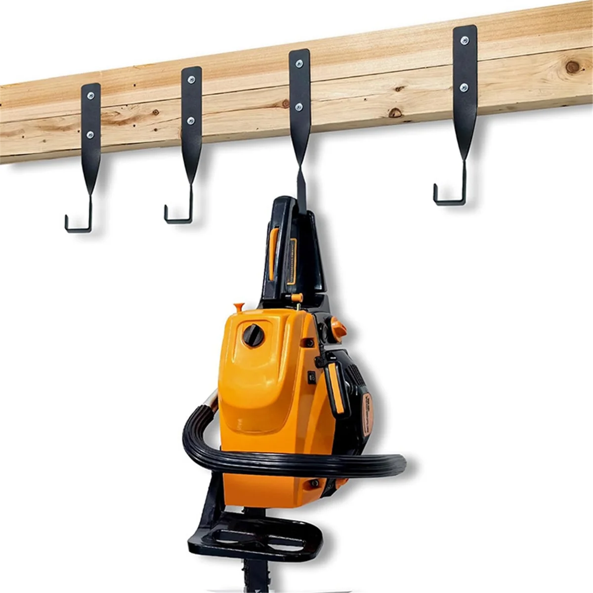 Chainsaw Wall Mount Holder Backpack Blower Rack Accessories for Garage Wall,Weed Eater String Trimmer Hanger 2PCS