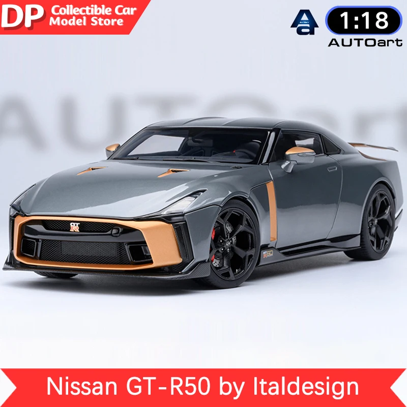 Nouveau AUTOart 1:18 Nissan GT-R50 par Italdesign (Liquid Kinetic Silver/Millenium Getic Sigma Gold) Alliage Diecast Collecemballages Car Models