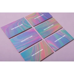 Custom Laser Card Thank You for Your Order Small Business Packaging Holographic Personalized Logo Text Design Printing Postcard