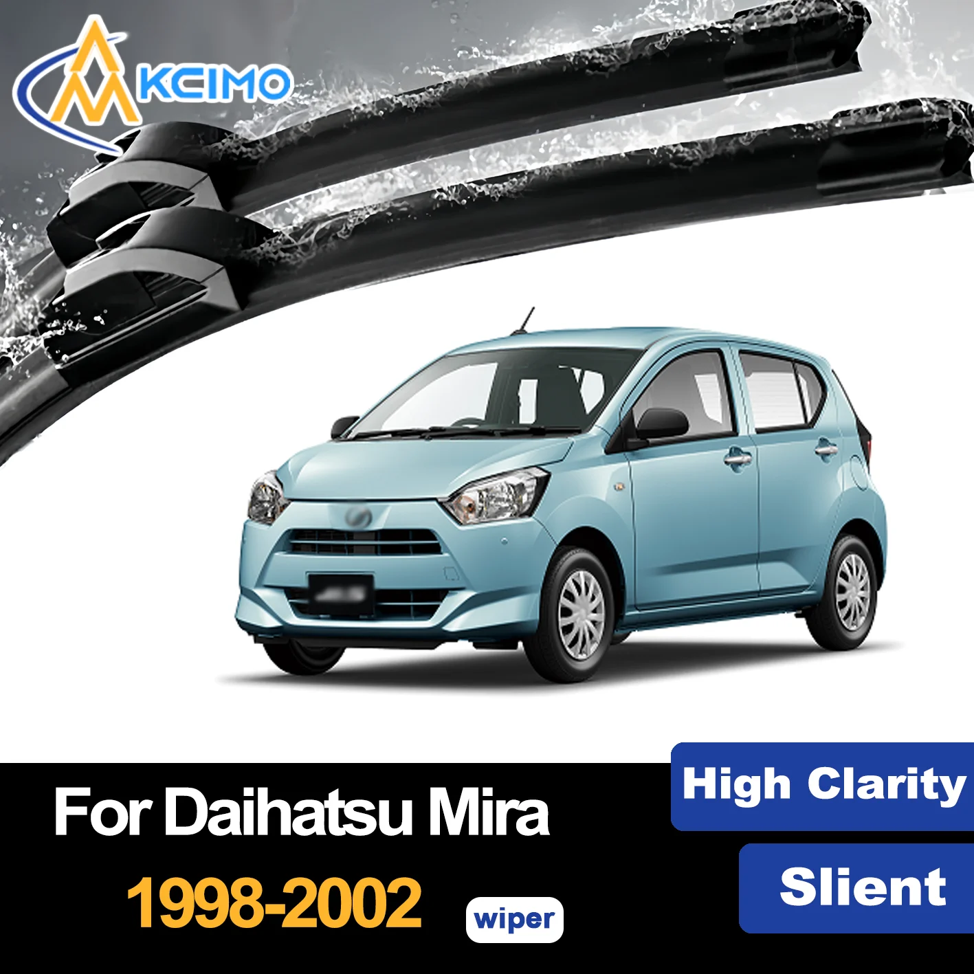 

Front Wiper Blades for Daihatsu Mira L700 1998-2002 Daihatsu Cuore Premium Car Windscreen Windshield Window Wiper Accessories