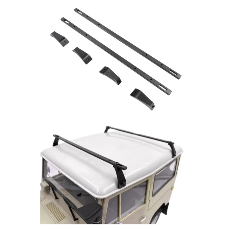 Metallic Roof Rack Luggage Tray Frame Bar for RC4WD G2 Cruiser FJ40 Body Crawler Car RC 1/10 scale