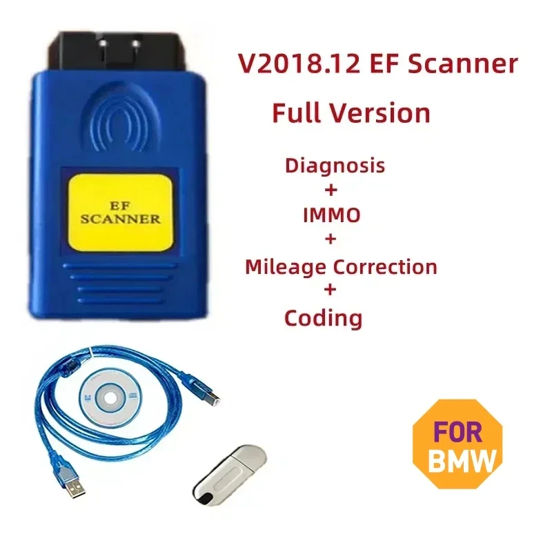 Best V 2018/12 ef scanner bmw Full Version for BMW EF Scanner II Diagnosis + IMMO + Mileage Correction + Coding A+++