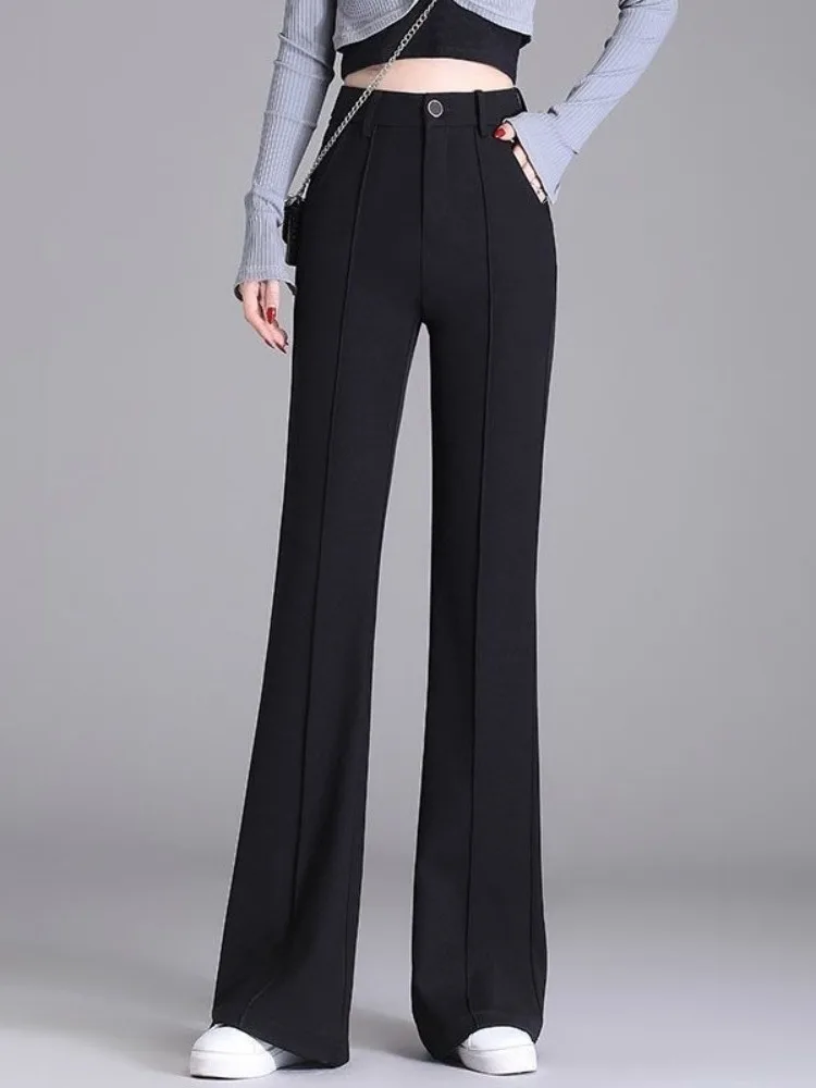 pantalon-de-costume-taille-haute-pour-femme-double-polaire-coupe-ample-jambe-large-effet-amincissant-mode-automne-hiver-avec-accessoires-de-couverture-d'oreilles-tendance