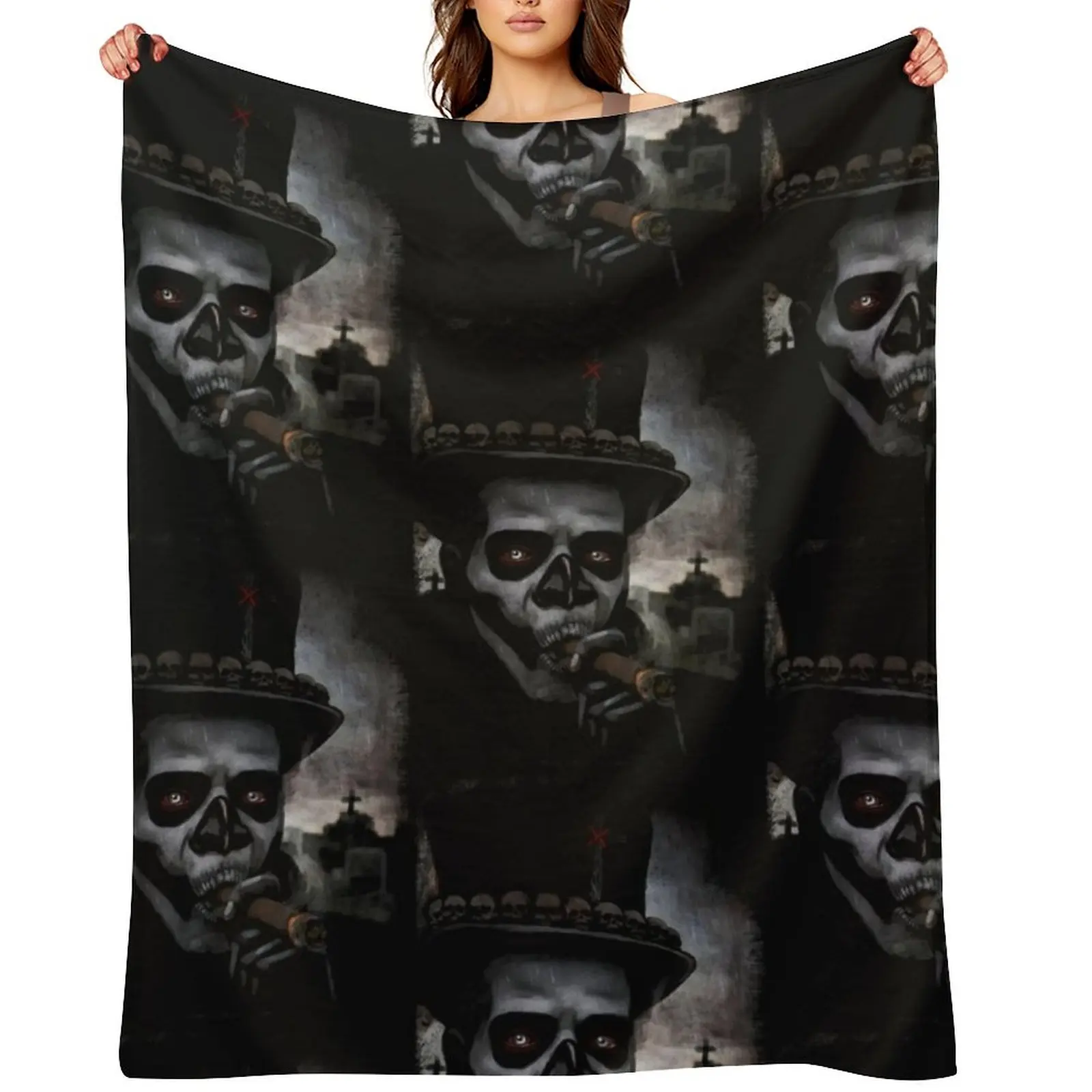 

Voodoo Man Throw Blanket Soft Plush Plaid Decorative Beds Luxury St Quilt Blankets