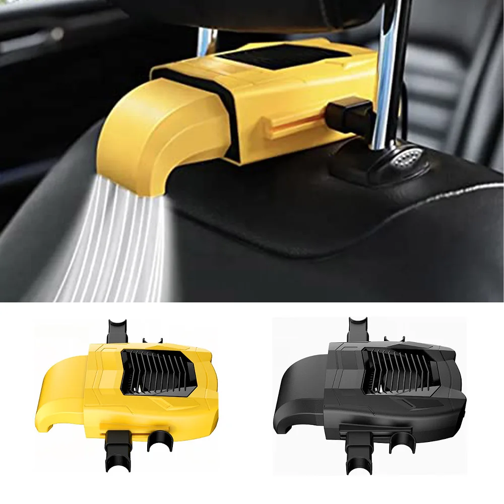 Portable Car Seat Fan 5V USB Rechargeable Rear Seating Fan 3 Speed Adjustable Car Seat Back Cooling Fan Air Fan for Vehicles