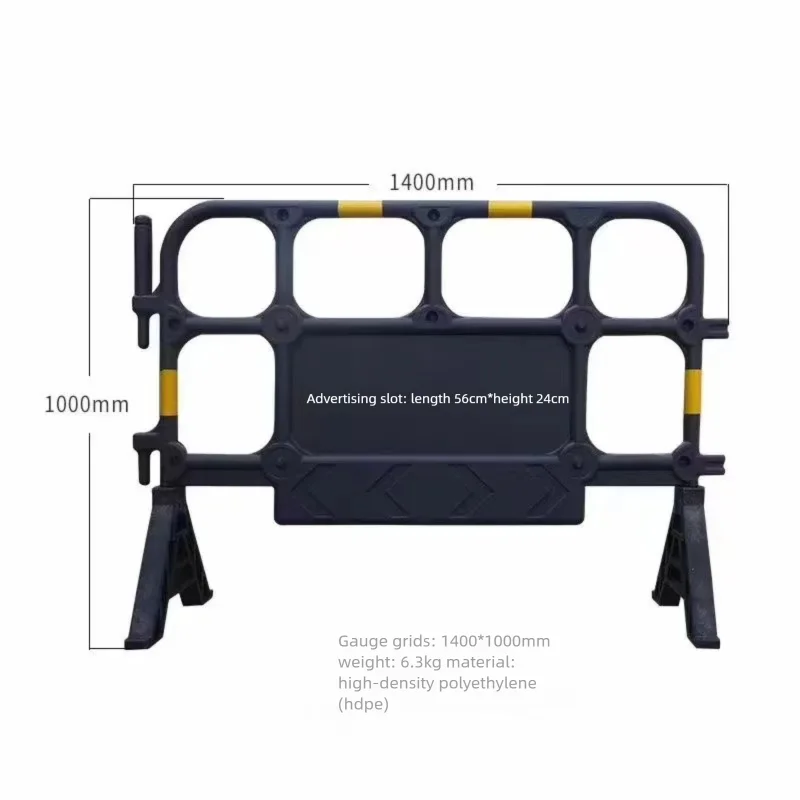 Пластиковый барьер безопасности дорожного применения, используемый для блокировкиestrians и напоминания их для правильного ремонта, можно использовать для рекламных пространств