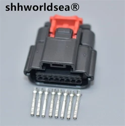 shhworldsea 8 pin car waterproof auto connector 2.0 female plug electric connector plastic connector 31404-9110