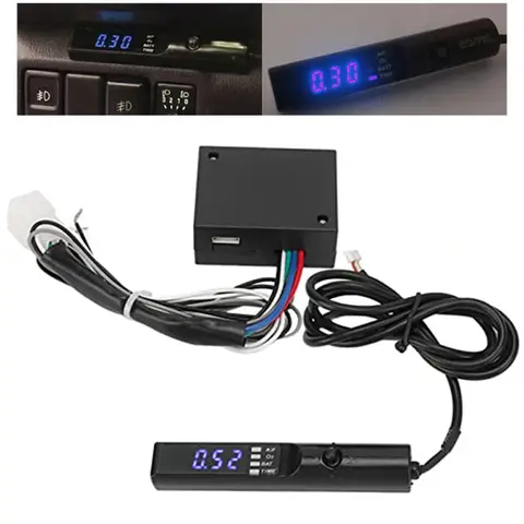 Car APEXI Turbo Timer 12V Flameout Delay Engine Start Timer With LED Digital Display Turbo Timer Shows Voltage And Air-fuel Rati 8 best sales apexi - №7