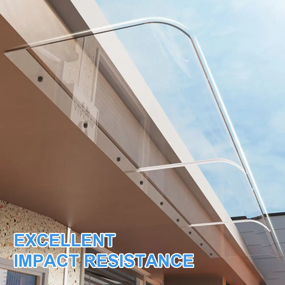 

Window Door Wall Canop UV Rain Protection Transparent Invisible Rain Shelter Cover Rain Shelter for Front Door/Porch Patio Roof