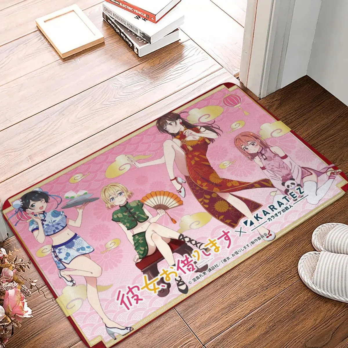 Japanese anime Rent-A-Girlfriend Non-slip Doormat Bath Mat Beautiful Ichinose Chizuru Floor Carpet Entrance Door Rug Bedroom