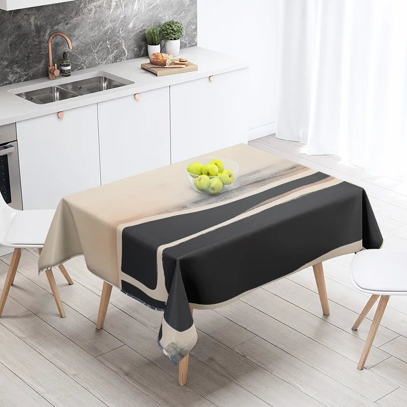 الشمال الحد الأدنى هندسية مفرش المائدة 140X200cm آلة قابل للغسل Ins نمط الطعام مفرش المائدة غرفة المعيشة المنزلية ديكور