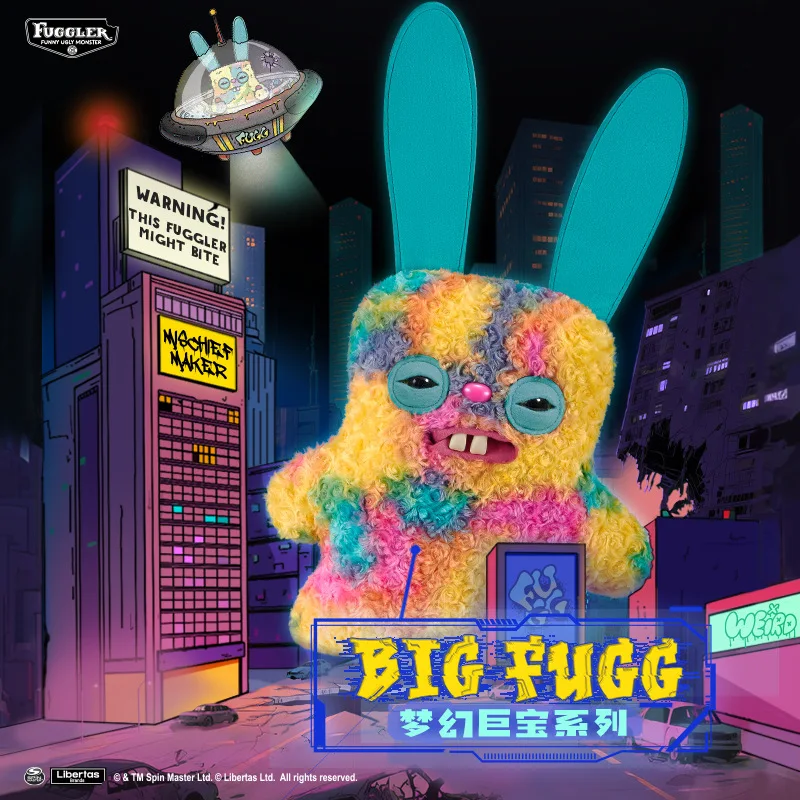 

New Fuggler Big Fugg Doll Dreamy Giant Series 47cm Soft Plush Toy Ugly Kawaii Teeth Monster Funny Children Hot Birthday Gifts