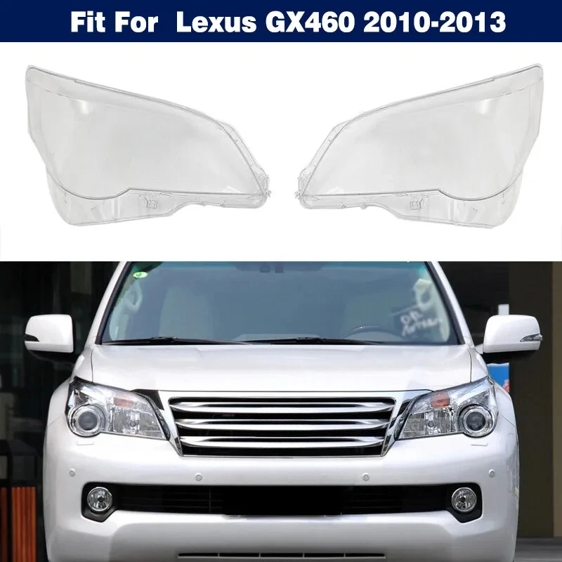 L R Side Headlight Clear Lens Housing Cover + Sealant For Lexus GX460 2010-2013
