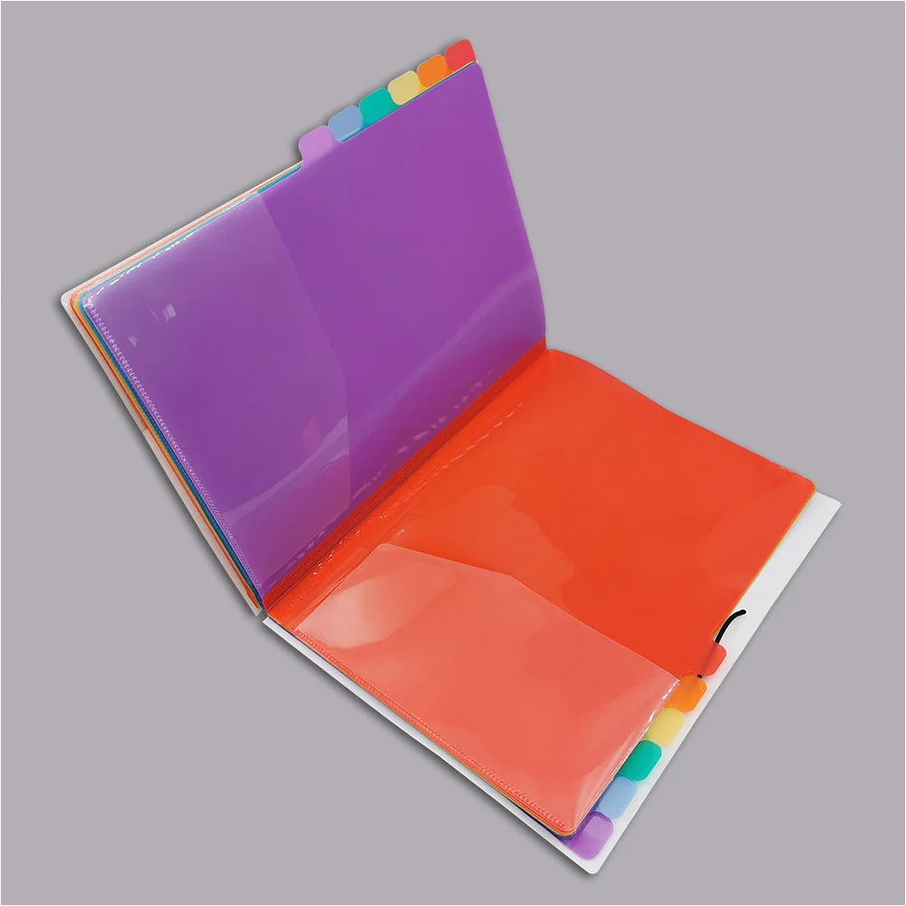 

File Folder Portable Holder Plastic for Document Organizer Expanding Desktop Student