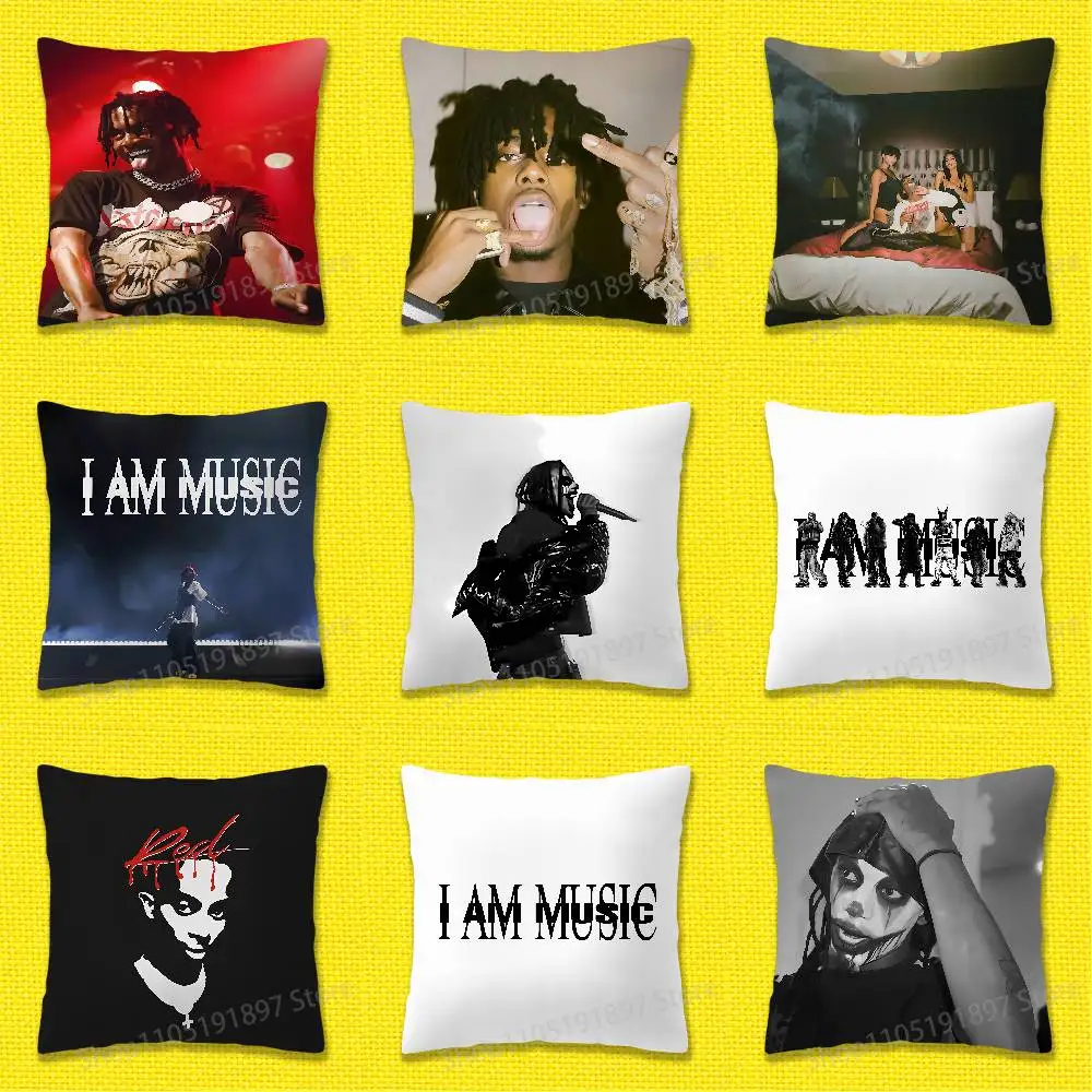 P-Playboi C-Carti Music Whole Lotta Red Throw Pillow Case For 50x50cm 40x40cm 45x45cm 30x30cm Square Bedroom Pillowcase Cover