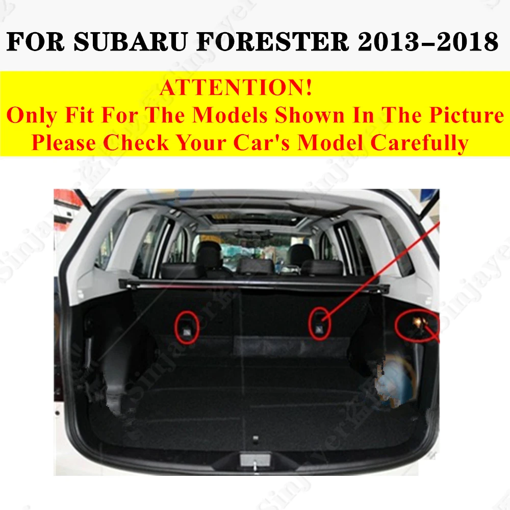 High Side Car trunk mat for SUBARU Forester 2018 2014 15-2013 Tail Boot luggage Pad Cover Rear Cargo Liner Interior Accessories