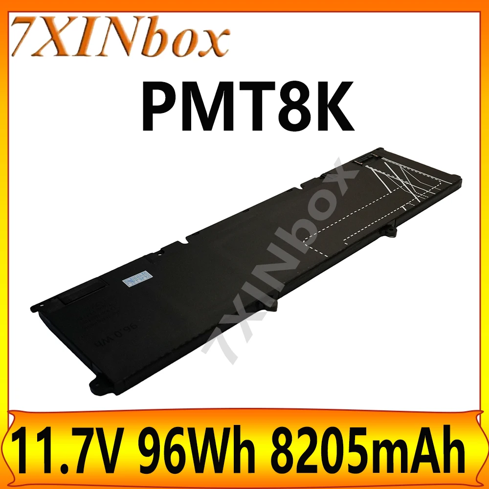 7XINbox PMT8K PJ7JP 0PJ7JP 11.7V 96Wh 8205mAh Original Laptop Battery For Dell Alienware 16 Aurora 18 Area-51 AA18250