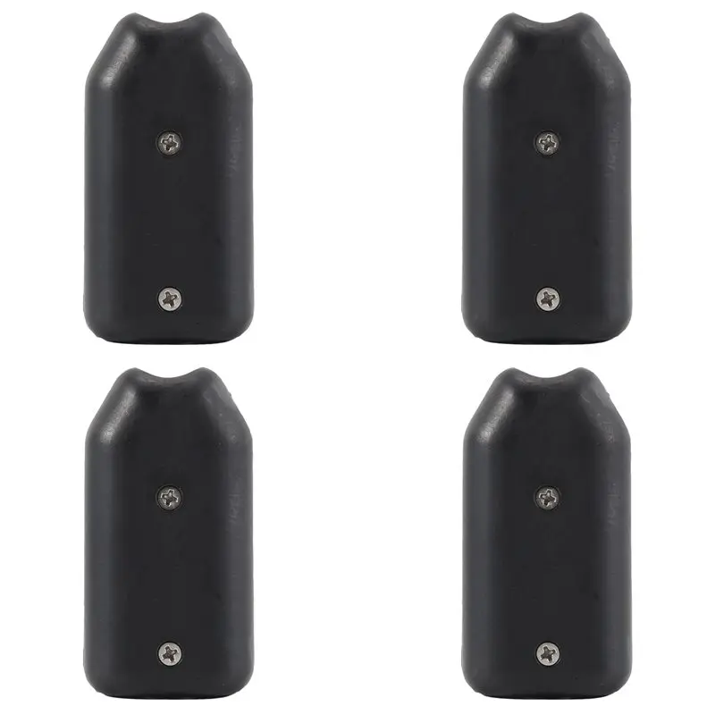 AB33-4 Pcs 5/8 Inch Rope Clamps Large Reusable Rope Clamp Black Plastic Rope Connector Clamp Suitable For 11-12 Mm Nylon Rope