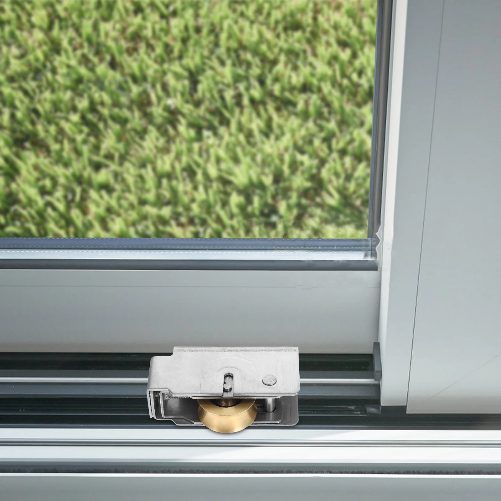 

Heavy Duty Sliding Door Pulley Copper Wheel Durable Metal Bearing Roller for Closet Barn Kitchen Bathroom Cabinet Sliding Track