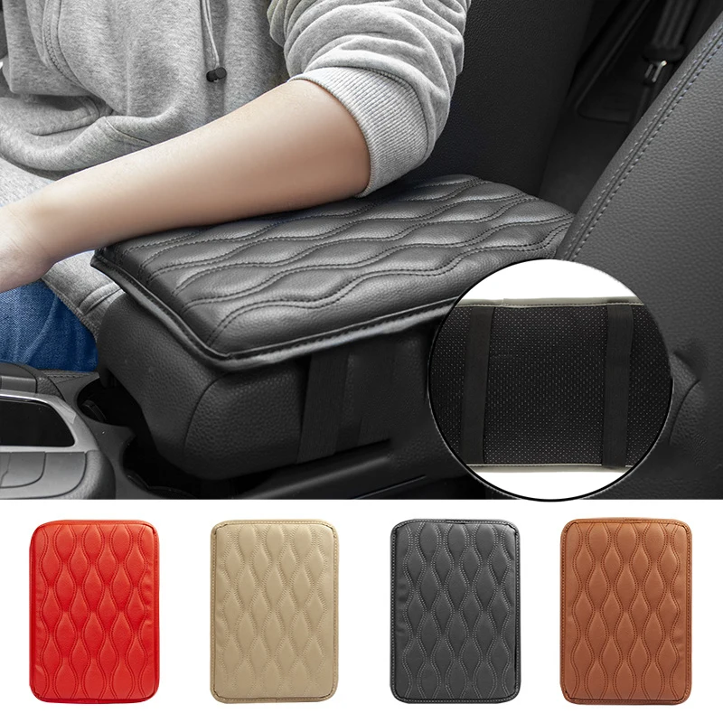 

1PC Universal Car Armrest Box Pad Comfortable Leather Pad Hand Cushion Protective Waterproof Armrest Pillow Car Accessories